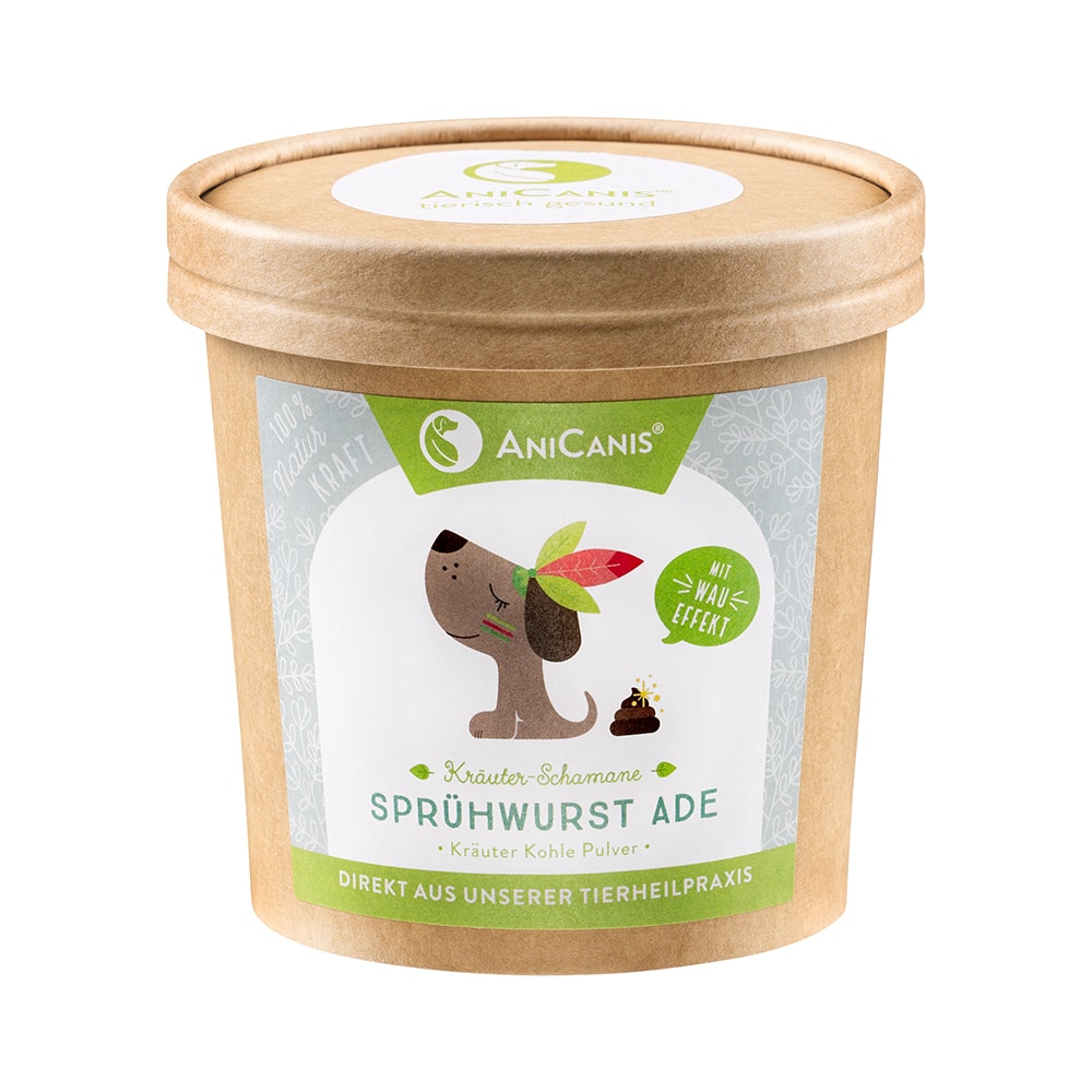AniCanis Sprühwurst Ade Kräuter-Kohlepulver für optimale Kotbeschaffenheit AniCanis Sprühwurst Ade Kräuter-Kohlepulver für optimale Kotbeschaffenheit