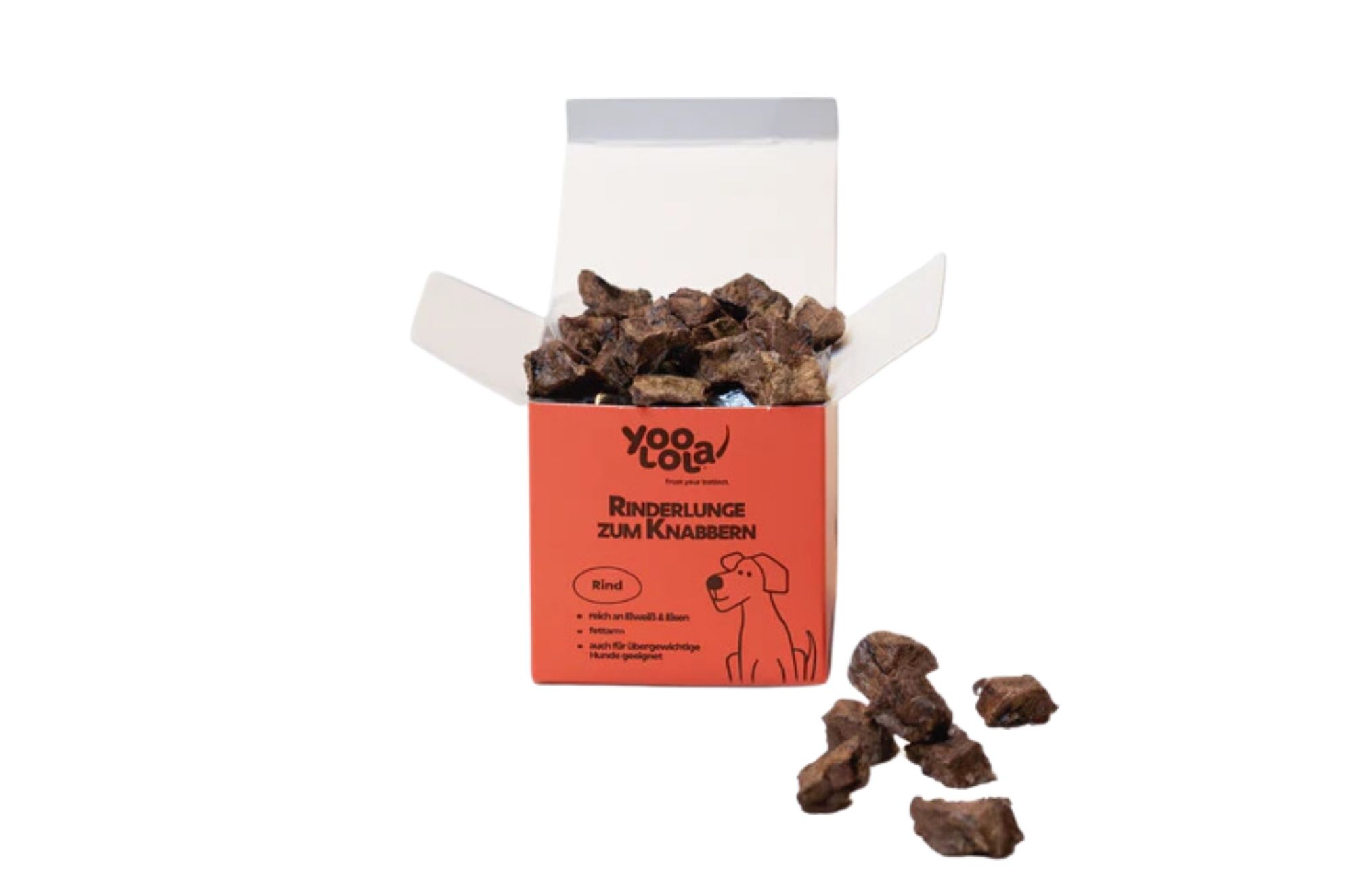 Hochwertige Rinderlunge zum Knabbern - Gesunder Snack für Hunde