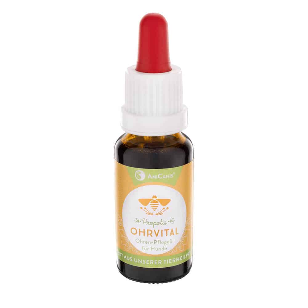 AniCanis Ohrvital Ohrenpflegeöl mit Propolis für Hunde 20ml AniCanis Ohrvital Ohrenpflegeöl mit Propolis für Hunde 20ml
